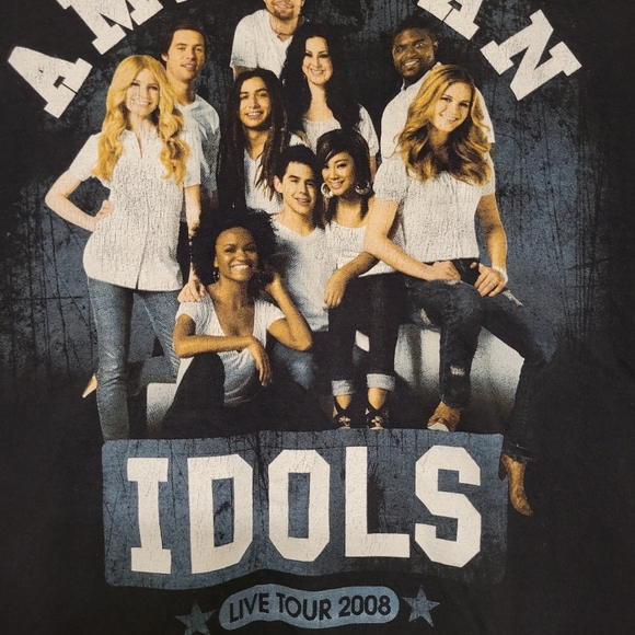 2008 American Idols Live on Tour Tee - Picture 2 of 5